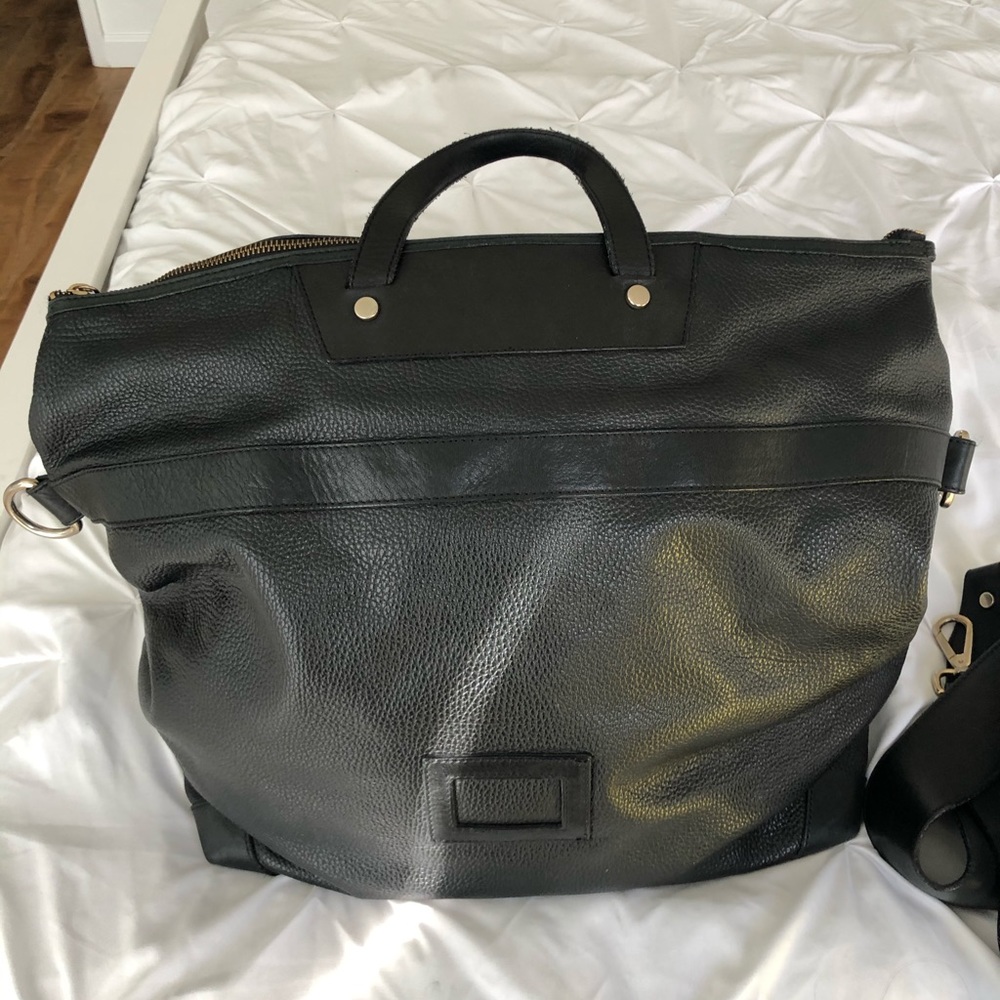 & Other Stories Pebbled Leather Weekender